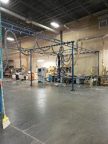 Gorbel Overhead Gantry with Schmalz Jumbo Lift