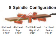 New Northtech Five Spindle Moulder