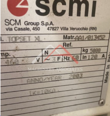 SCMI TOPSET XL THROUGH FEED MOULDER WITH SCMI 746 PROFILE GRINDER