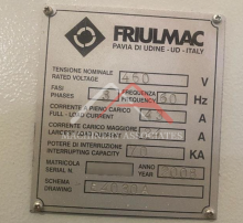 FRIULMAC RANDOMAT E PLUS FEED THROUGH END MATCHER