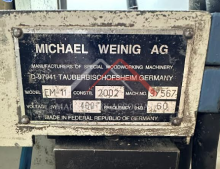 WEINIG POWERMAT 1000/018 MOULDER FEED THROUGH