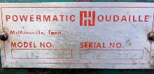 Used Powermatic 180 Planer