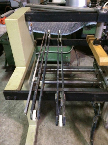 MASTERWOOD DOUBLE HEAD 42 SPINDLE LINE BORING MACHINE (Used)