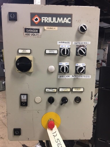 Used Friulmac DualFeed Double End Trim Saw and Moulder Feeder