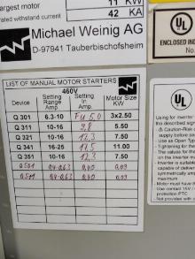 WEINIG UNIMAT 300/001 MOULDER AND GRINDER PACKAGE