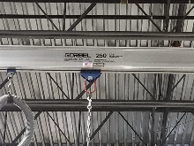 Large Overhead  Gorbel Gantry with 1 Schmalz Vacuum Lift
