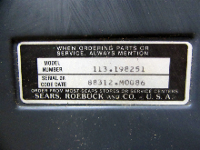 Used Sears Radial Arm Saw