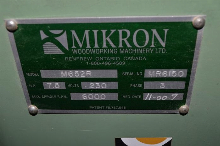 MIKRON M652R Curved Moulding Shaper w Router MOULDER