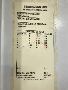 Timesavers 2331-04-334 2-Head Random Orbital 43" sander 