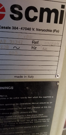 Used Scmi T150 tilt shaper wpower feeder