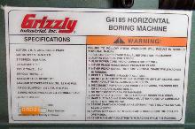 Used Grizzly Model G4185 Horizontal Boring Machine