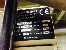 Used Dusphol Model SUP-F-500-HTEVA Wrapper and Used Dusphol Model DLBAR/QR 10â€ x 142â€Long Power Roller Conveyor