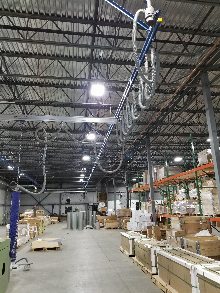 Large Overhead  Gorbel Gantry with 1 Schmalz Vacuum Lift