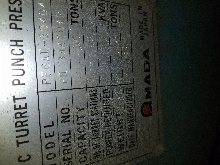 Amada Pega II  32 Station Turret Punch with 4 Cabinets of Tooling