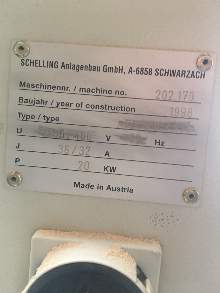 SCHELLING FM-430/430 CNC Front Load Panel Saw