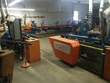 Used Cadoret Finger Joint system consisting of a Right and Left hand shaper with Glue applicator, and 20' manual press
