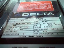 Used Delta Radial Arm Saw Model 33-422