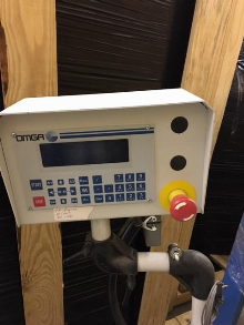 Omga Model 521ST Semi Automatic Left Hand Up Cut Saw with Omga FP 2000 NC Positioning Stop.