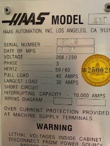 HAAS VF-E  Extended CNC Mill Center