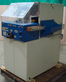 Used Omga Model TI350 1/2 Lap Notcher w/Omga Feed & Out Feed Bench Used Omga Model TI350 1/2 Lap Notcher w/Omga Feed & Out Feed Bench