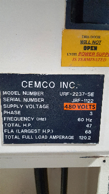 Cemco 2237 Widebelt Sander