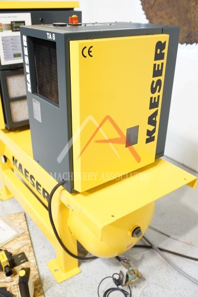 KAESER SM 8 ROTARY SCREW COMPRESSOR W/ TA 8 AIR DRYER & TANK