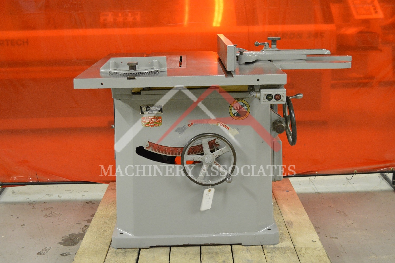 NORTHFIELD NO. 4 TILTING ARBOR TABLE SAW