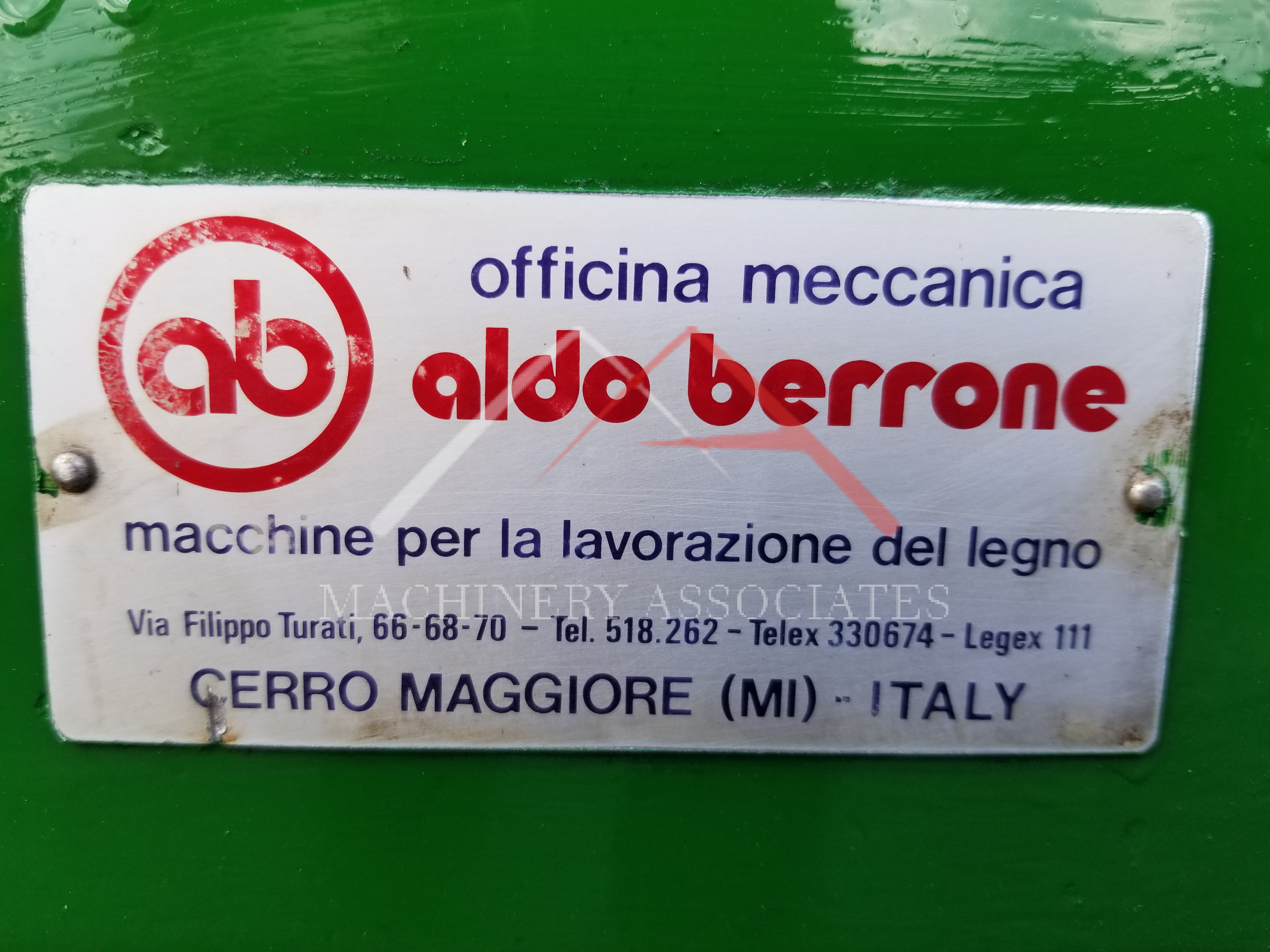 Aldo Verone Sindle End Tenoner