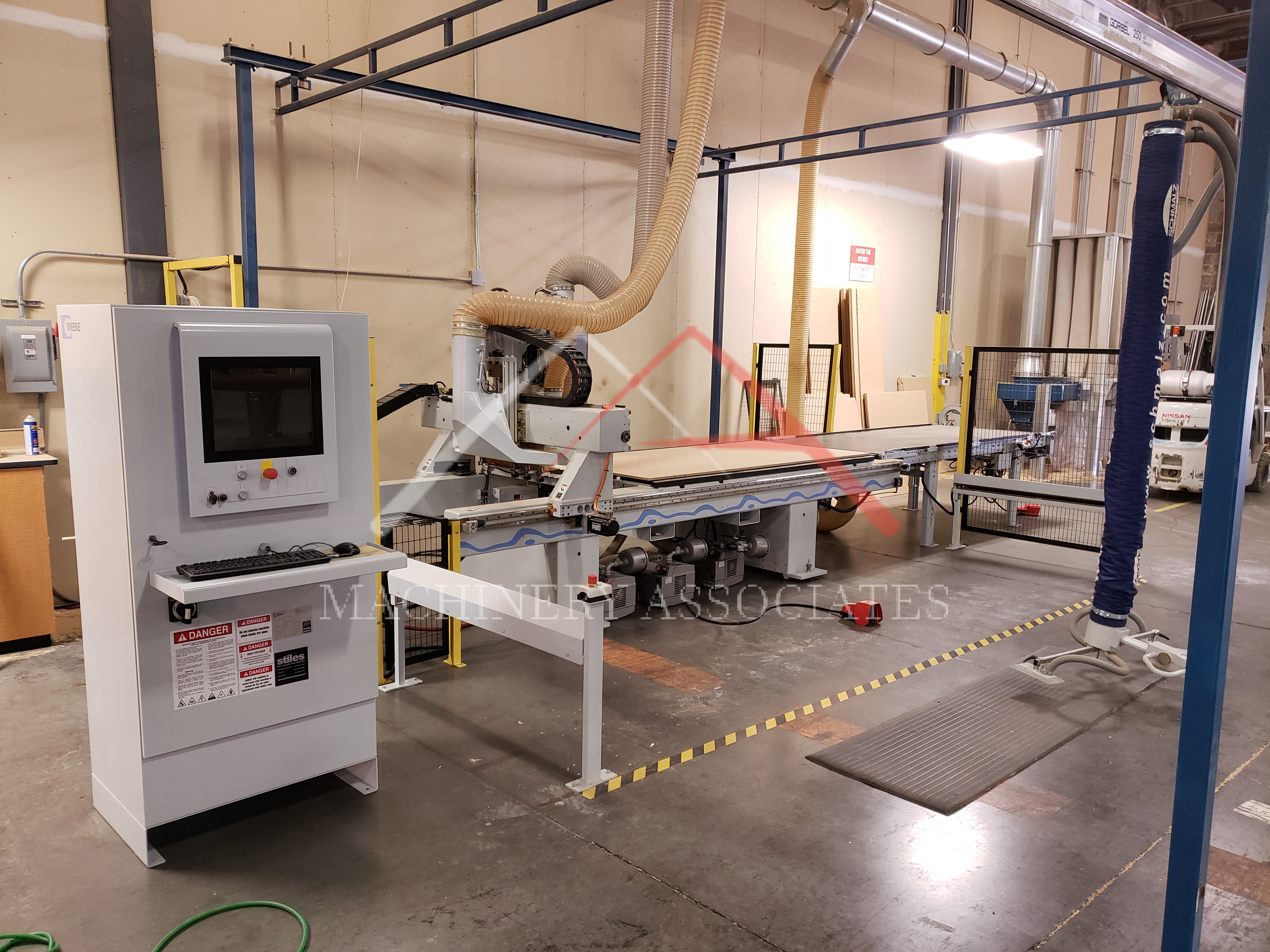 Weeke BHP008 Vantech 480 CNC Router with Rake-off and Outfeed Table