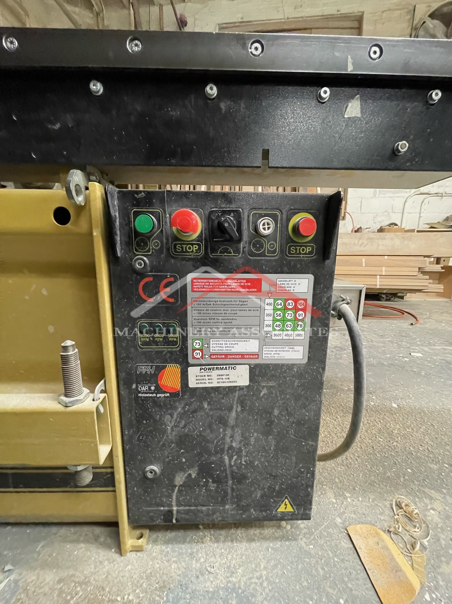 Powermatic HPS-126 Sliding Table Saw