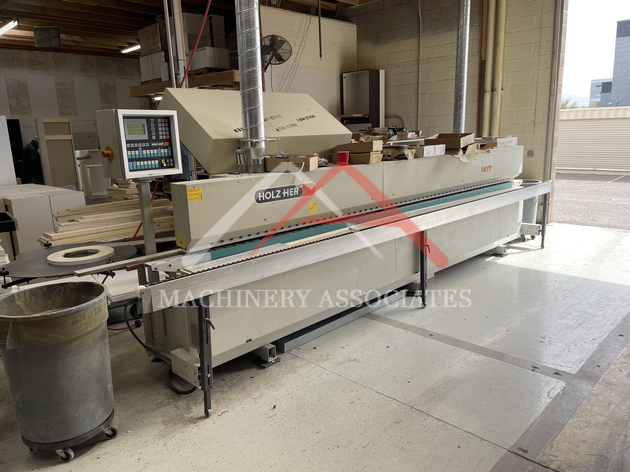 Holzher 1417 Edgebander with Premill and Corner Rounding