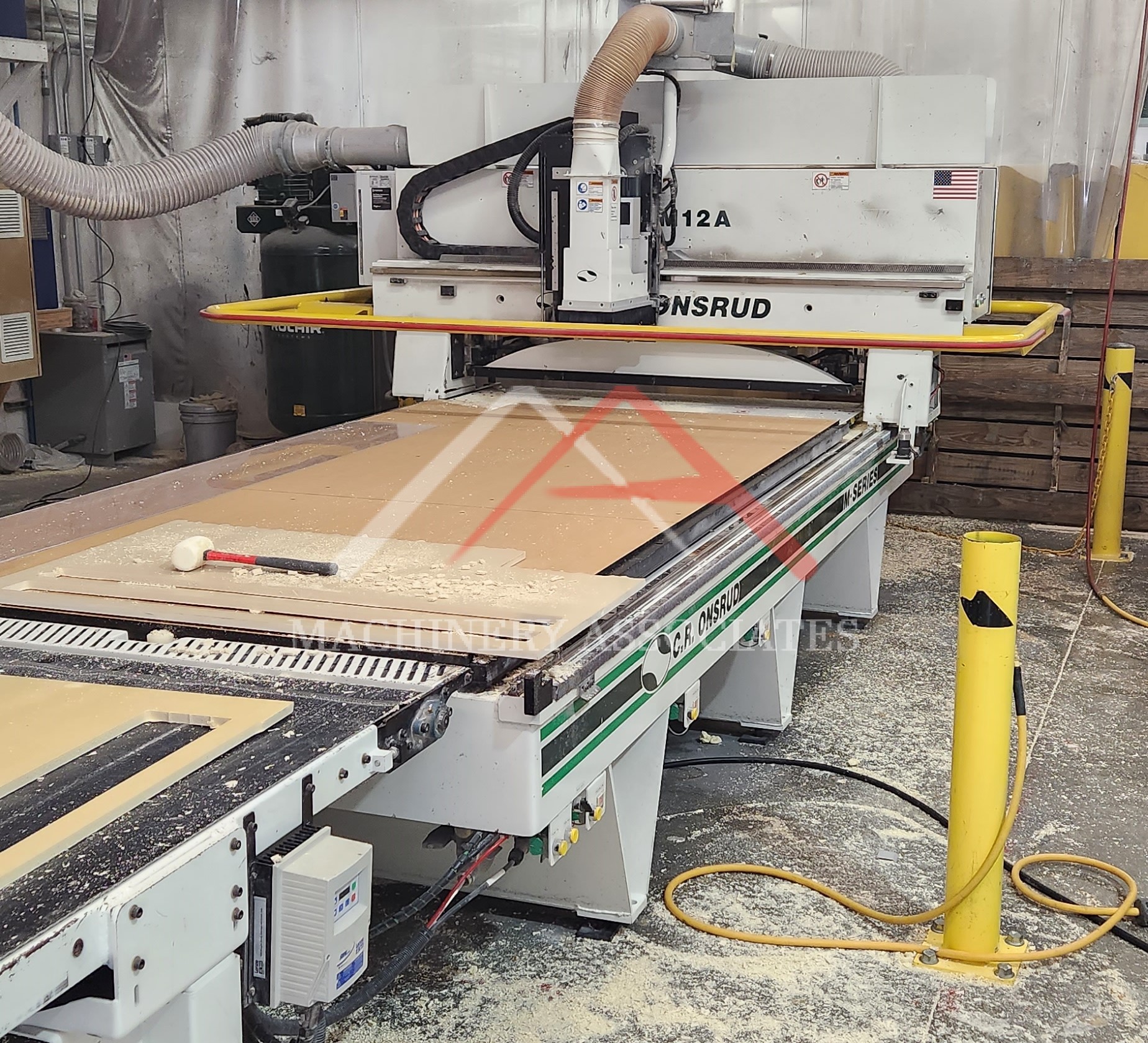 C.R. Onsrud 5 by 10 CNC Router with Offload Conveyor