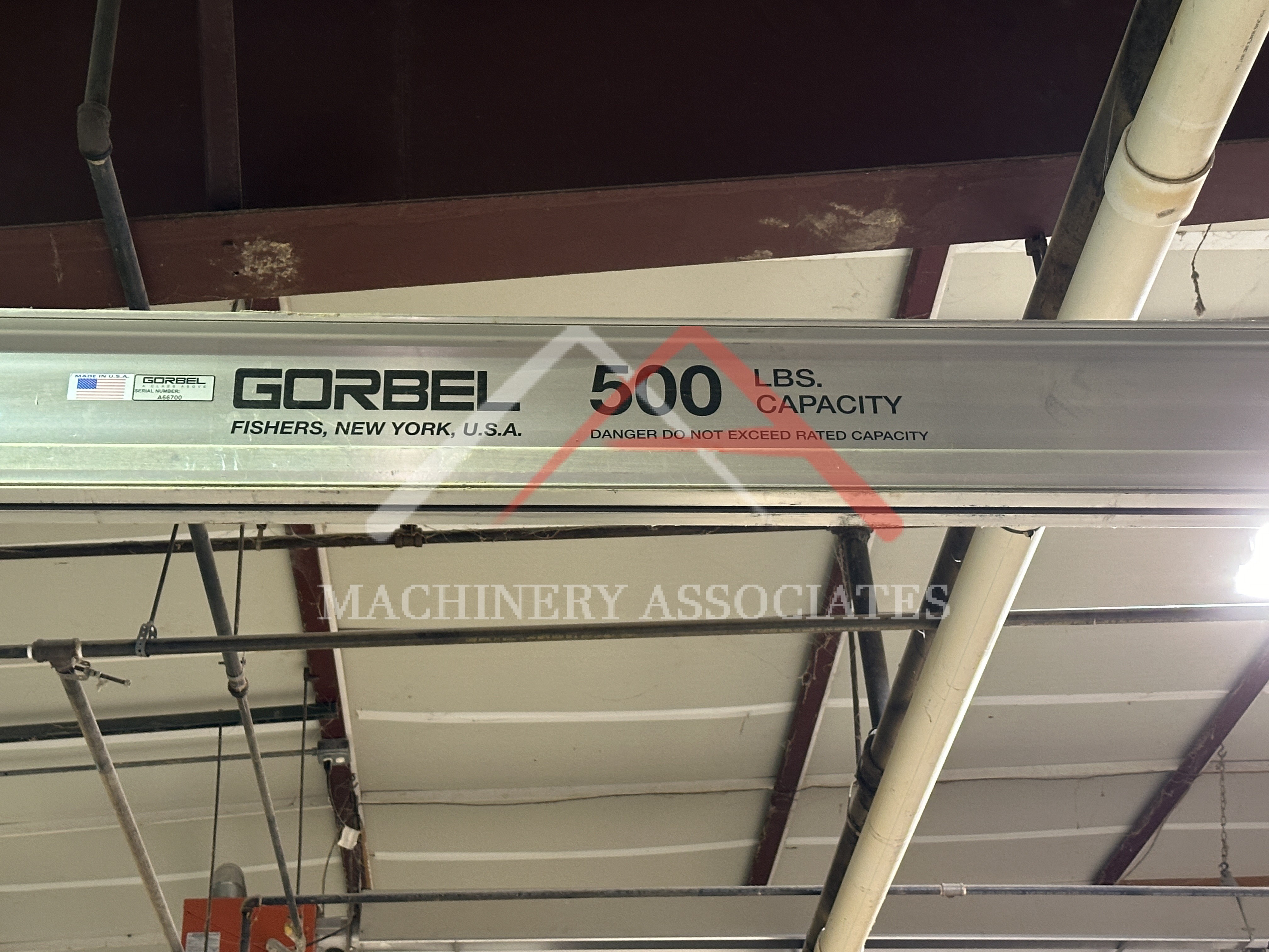 Vaculex Vacuum Lift w/Gorbel Bridge Gantry I Beam Mount