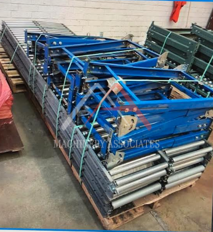 ROLLER CONVEYOR 10' SECTIONS OF IDLE ROLLERS WITH LEGS
