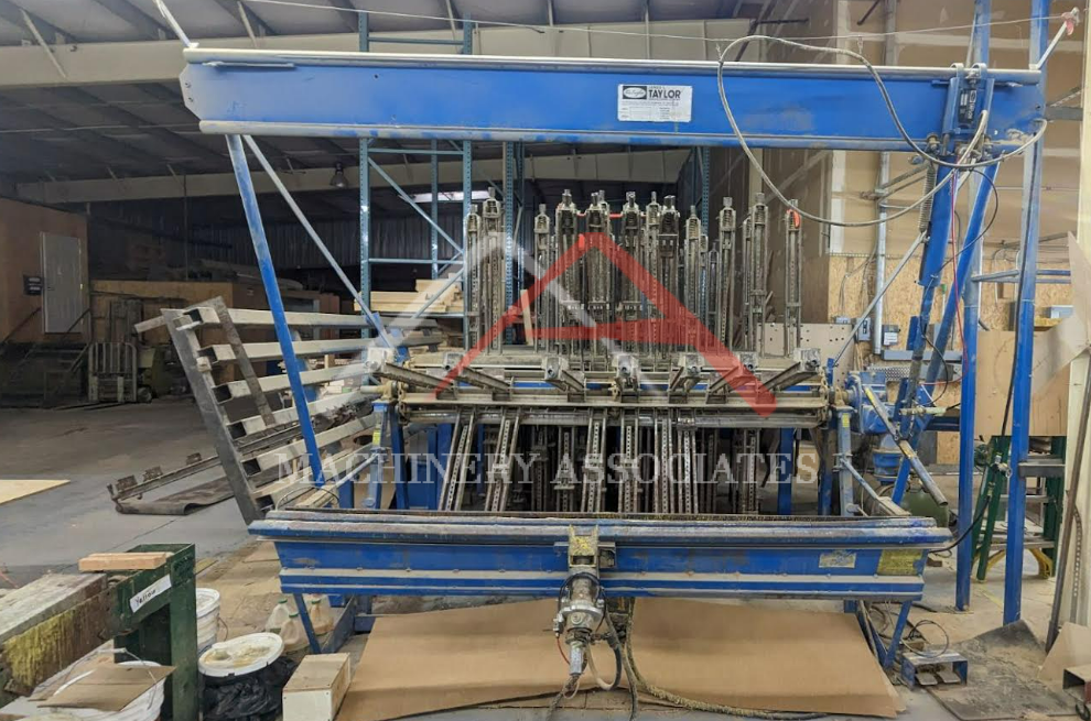 Taylor model 8001-28 clamp carrier 40 section with pneumatic tightener.