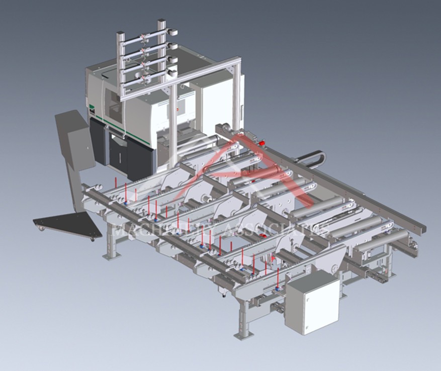 2016 Raimann VarioRip 2M Moving Blade Gang Rip Saw & ValuRip Optimizing Infeed System