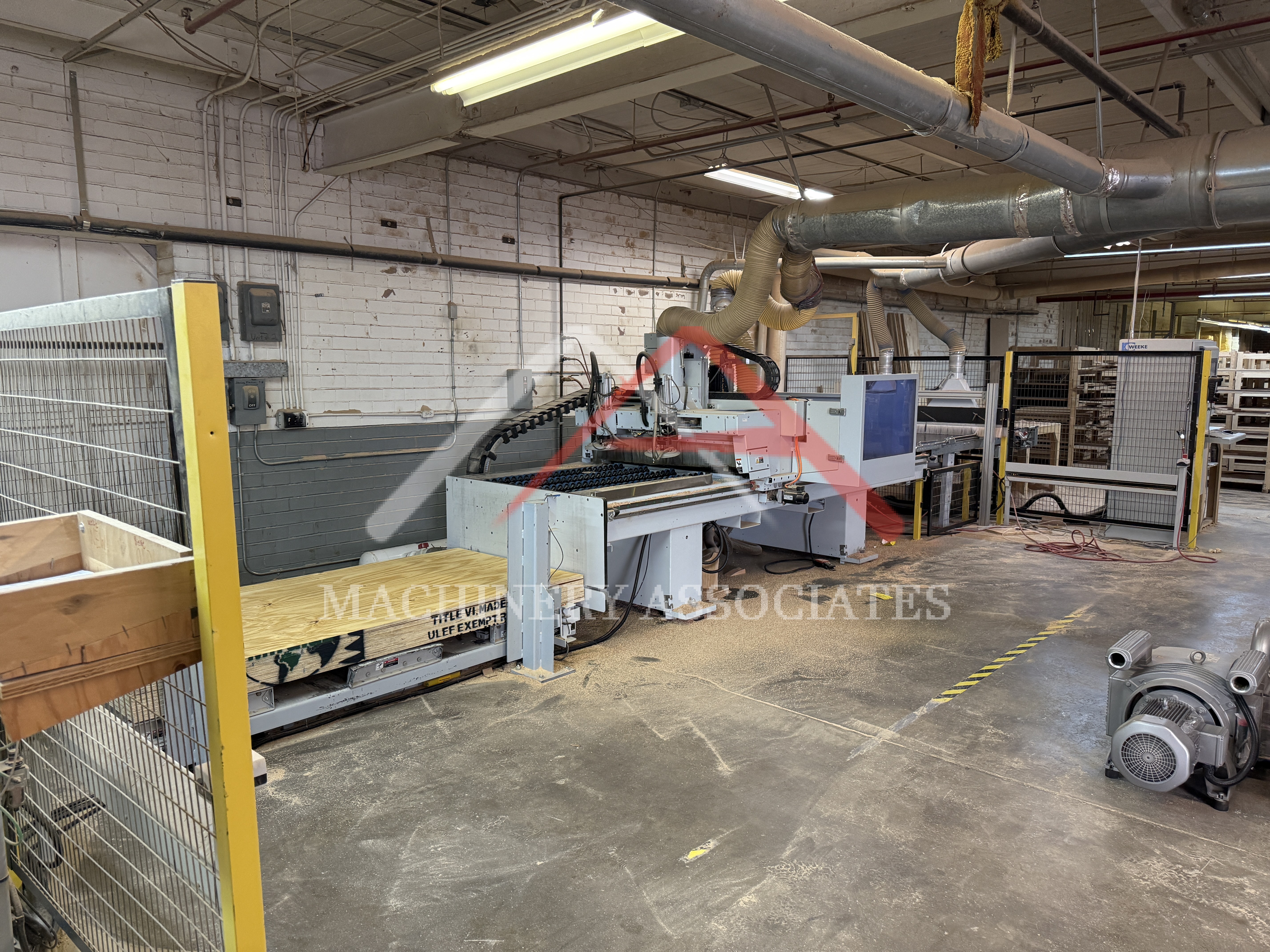 Weeke Vantech 480 Con2 Nested Based Router (feed through cell)