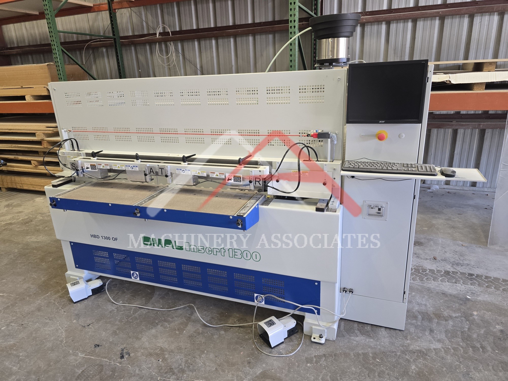 Omal HBD 1300 OF  Bore/Glue/Dowel Machine