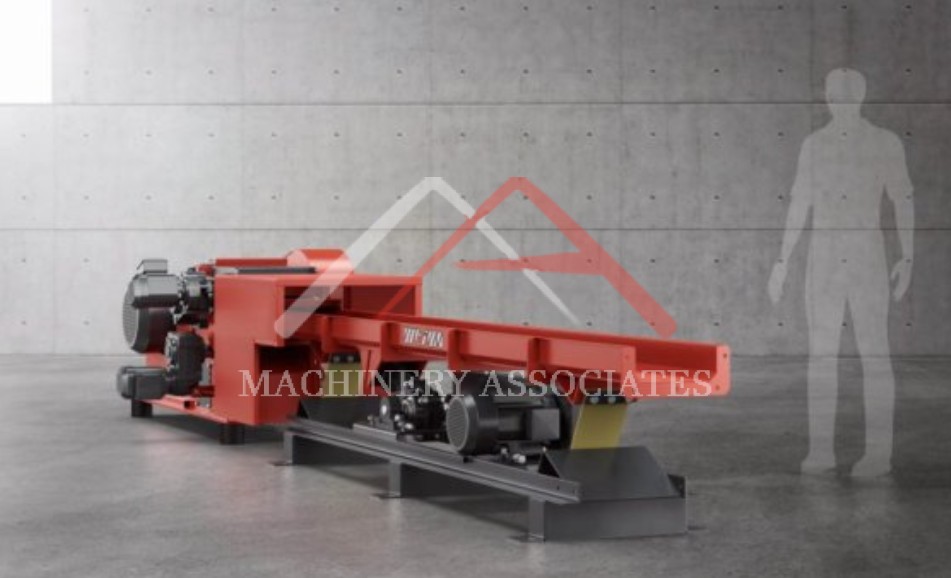 Great Grinder For Ergonomically Feeding Edgings, Blocks And Waste Products.