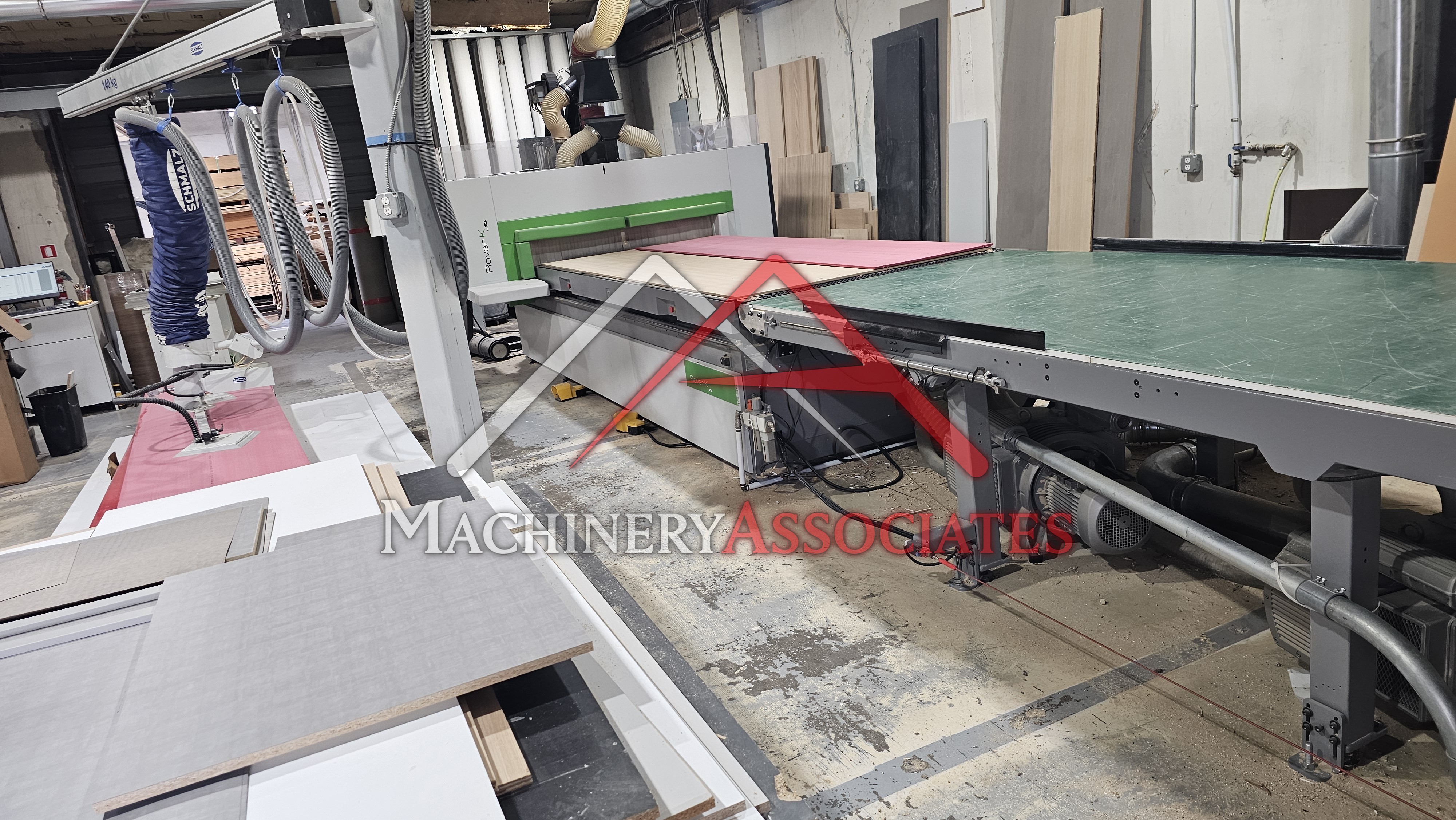 Biesse Rover K 1536 5X12 Flat Table CNC Router & OffLoad Conveyor