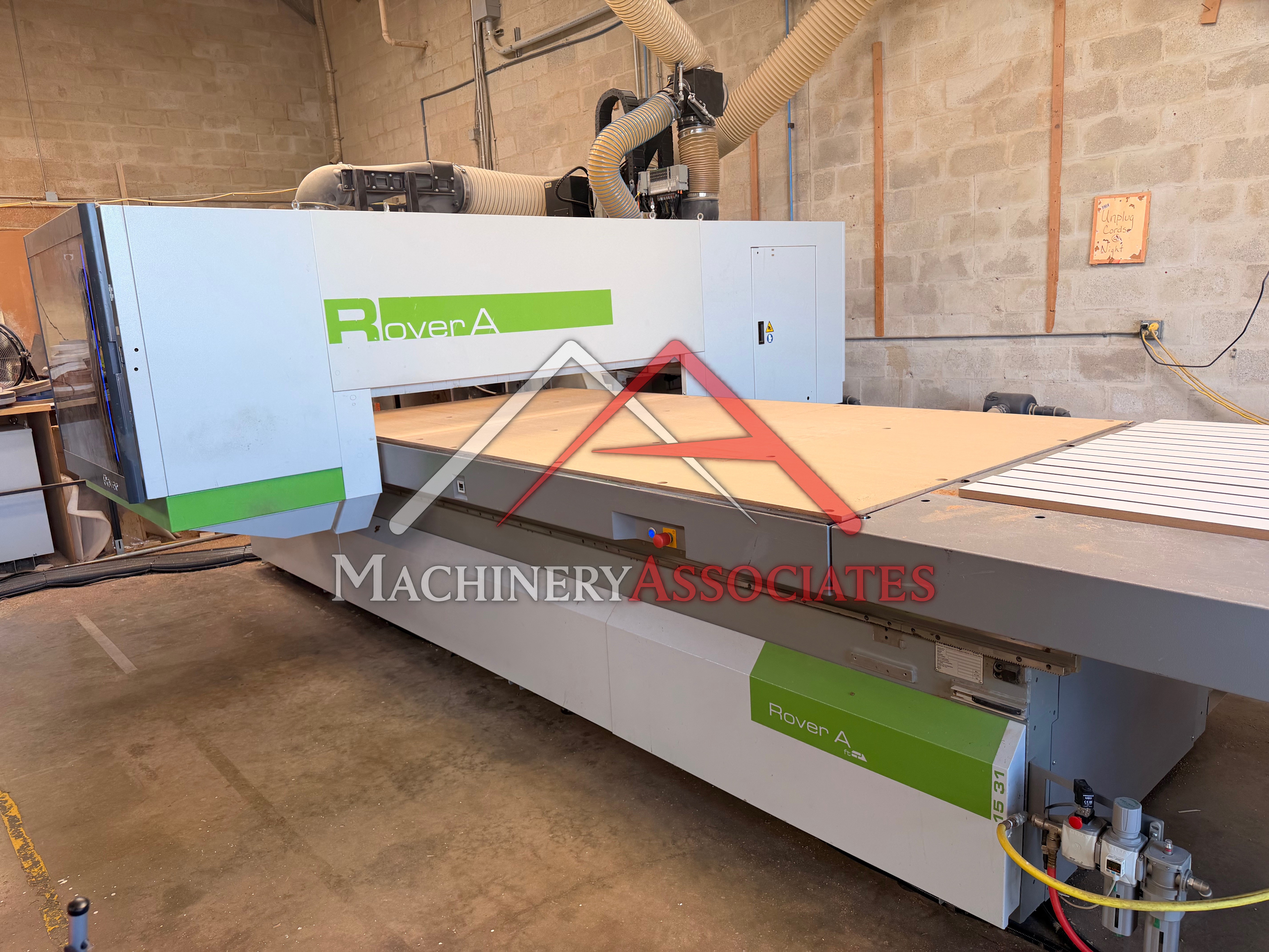 Biesse Rover A 1531 Flat Table CNC Router (5x10) w/Pushoff