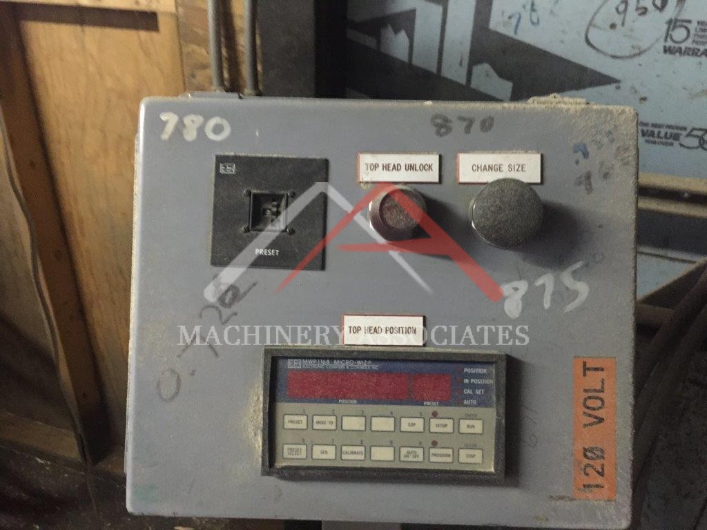 Used Yates double surface roughing planer