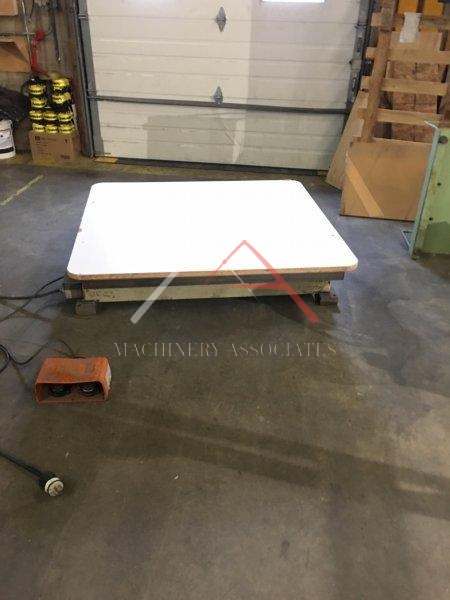 Southworth 4000 Pound Electric Scissor Lift Material Lift Table   23x53   48x54