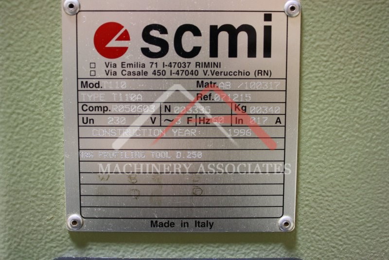 Clean SCMI T110 with 4 extra cutting heads