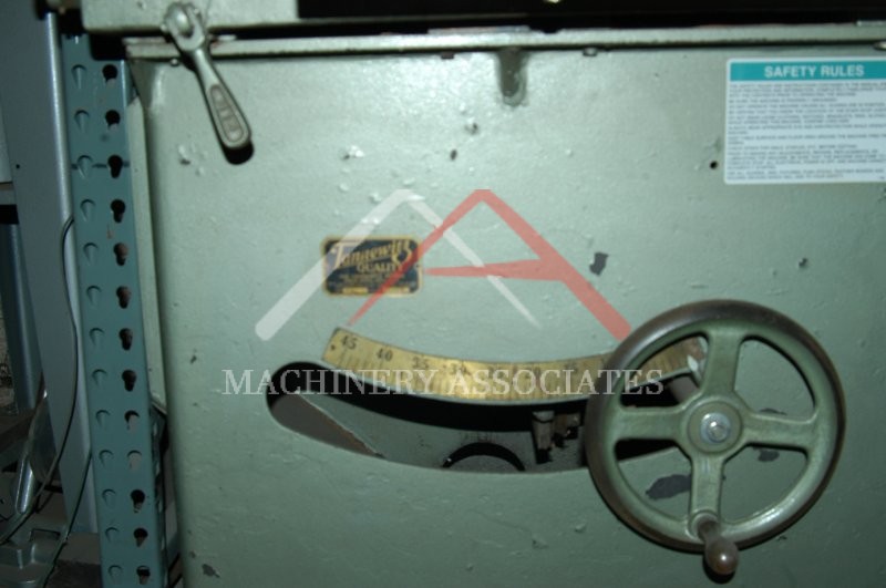 Tannewitz sliding table saw model U 5hp slider Biesemeyer