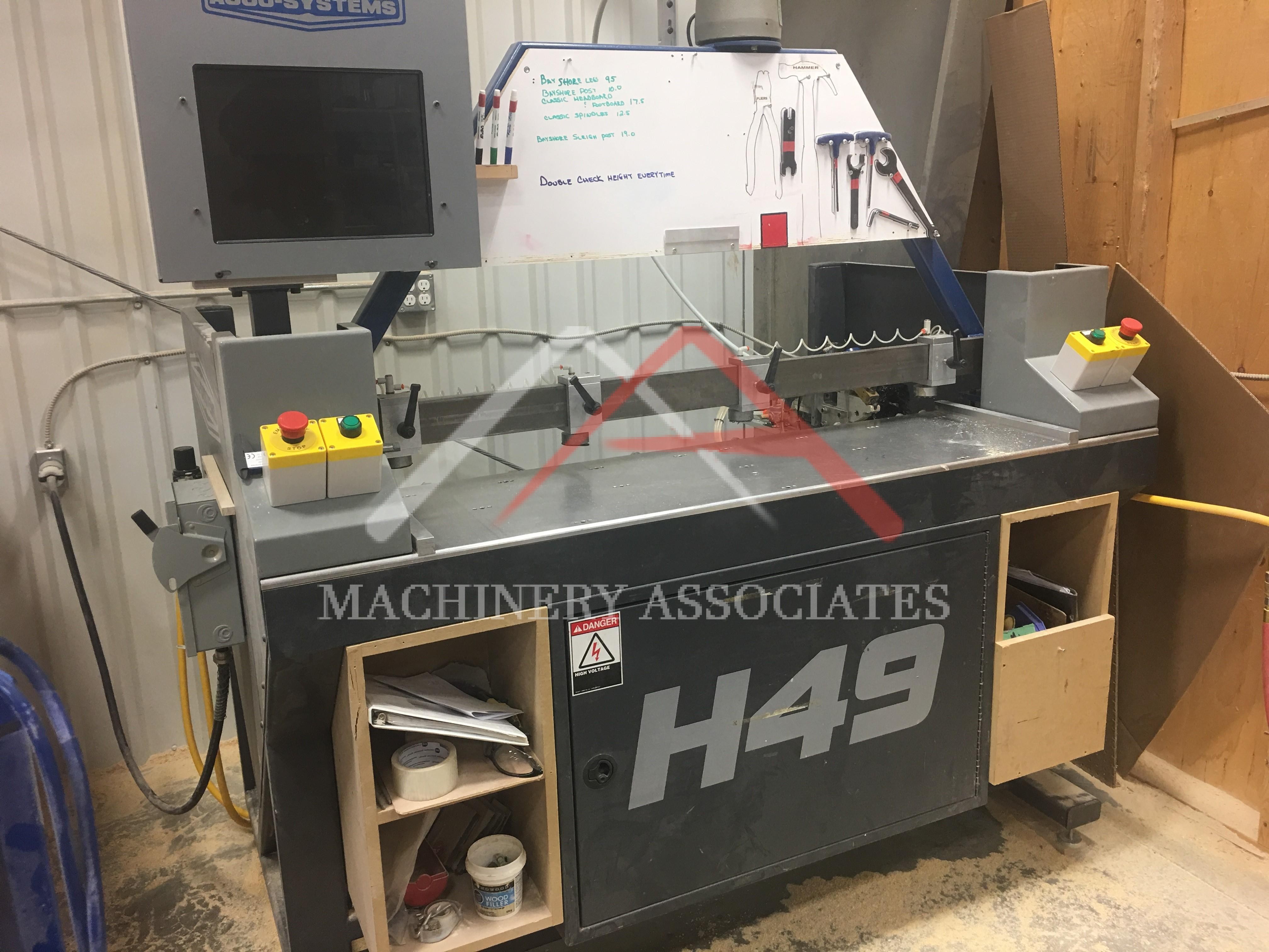Accu-system H 49 drill glue and dowel machine