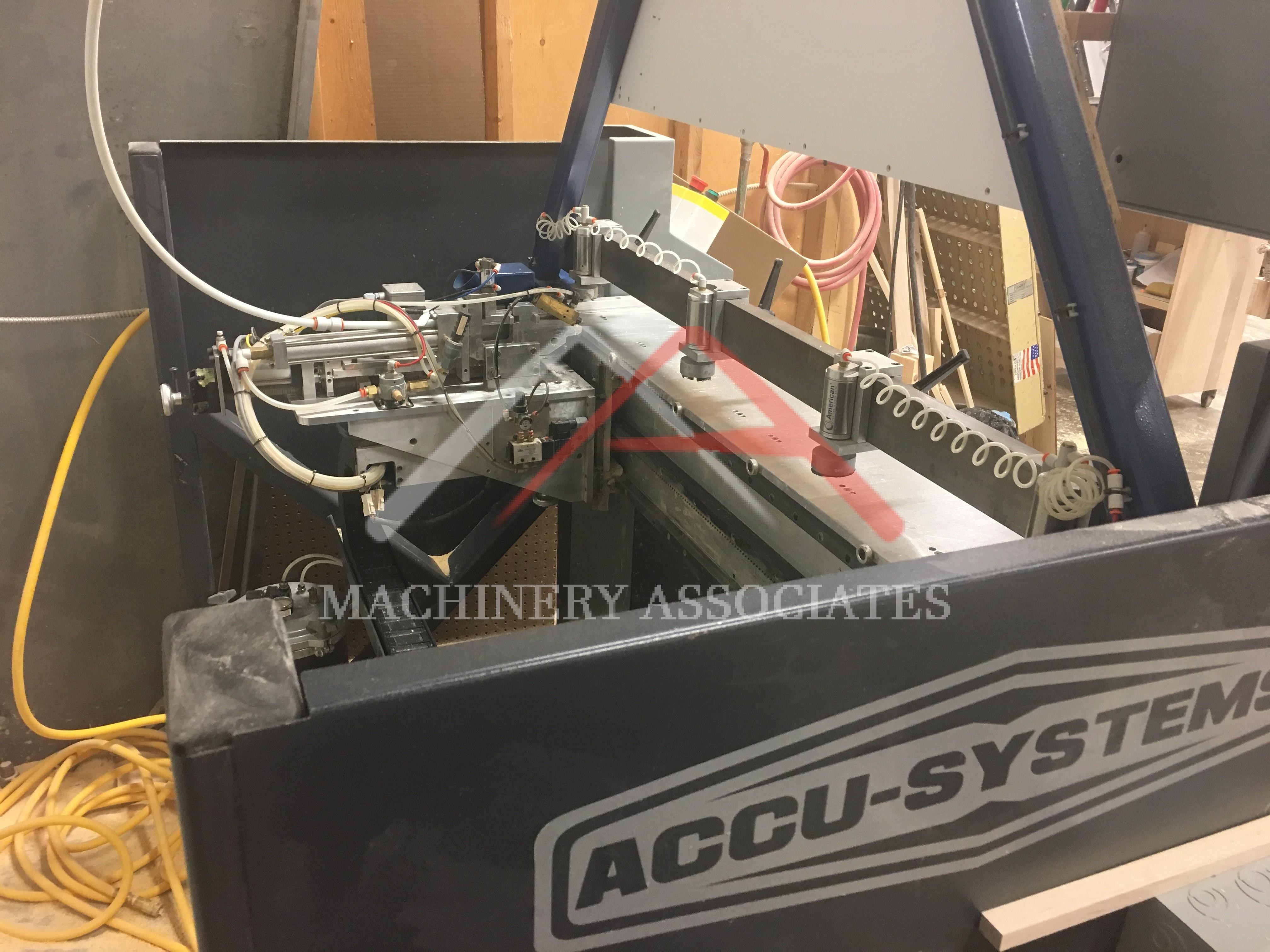 Accu-system H 49 drill glue and dowel machine