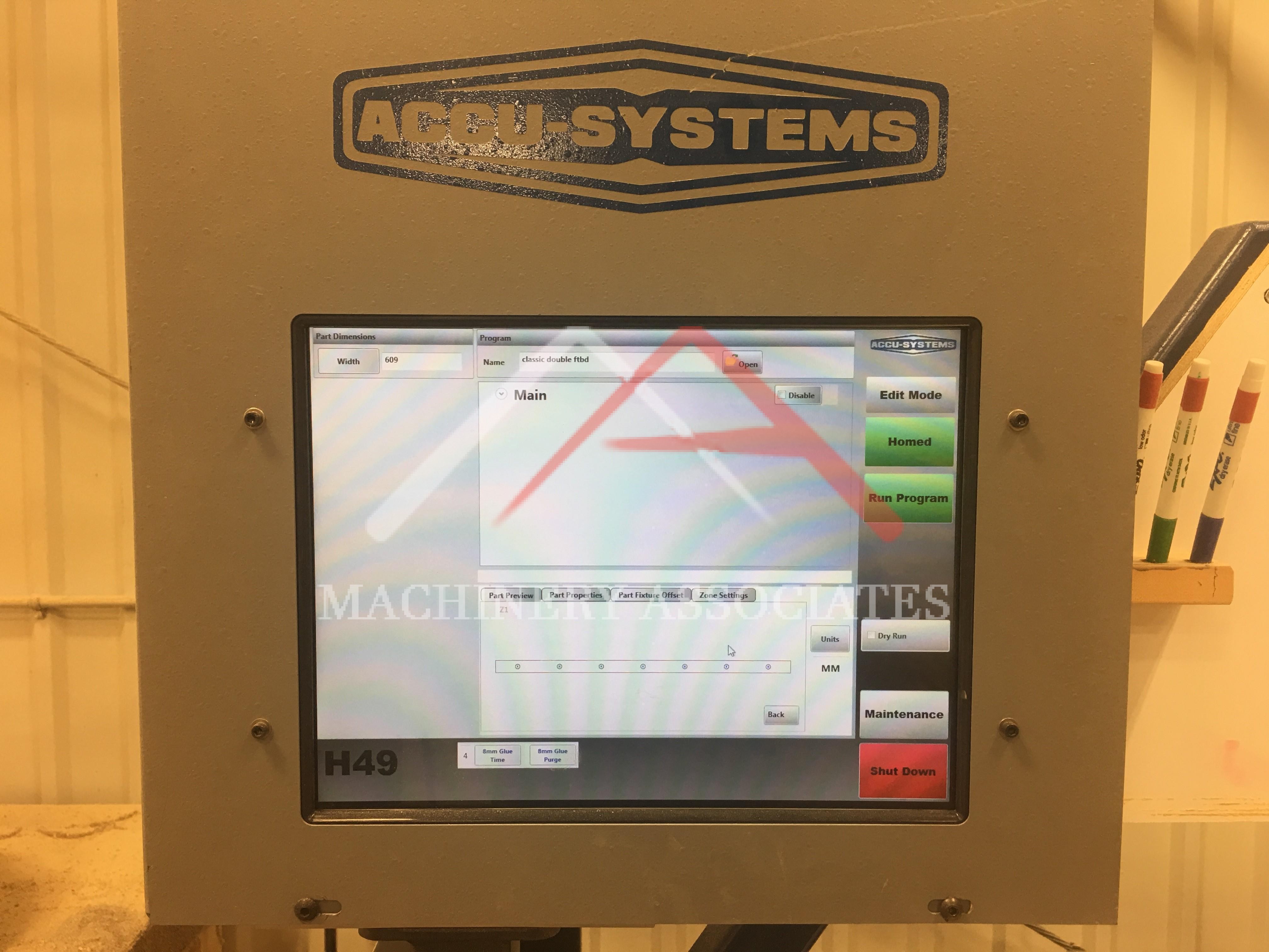 Accu-system H 49 drill glue and dowel machine
