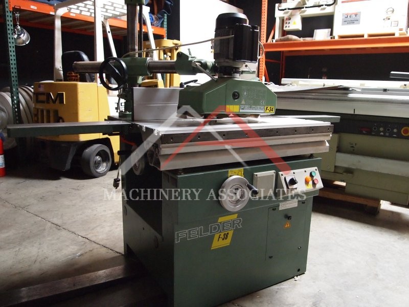 1995 Felder F-38 Sliding Table Tilting Spindle Shaper w/Power Feeder WITH add't Tooling!