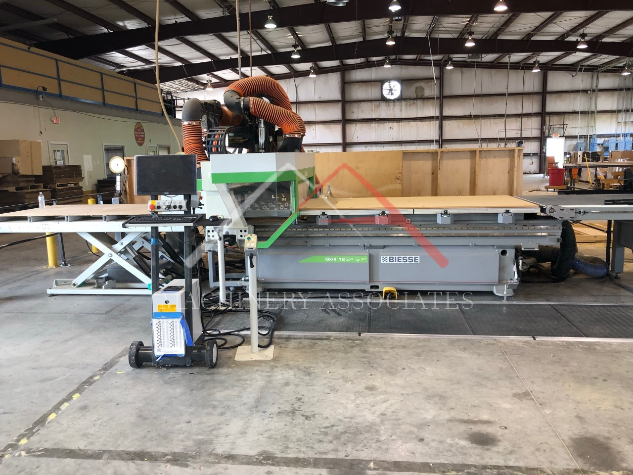 Biesse Skill 4x8 NBC  Flat Table CNC Router Feed Through Cell 